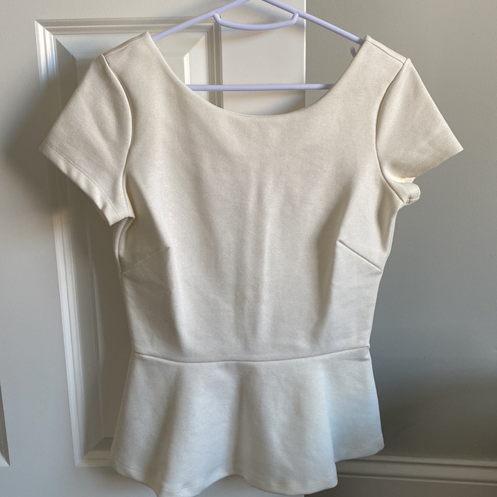 Banana Republic Peplum Boatneck Top
